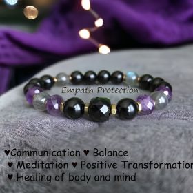 Versatile Obsidian 8mm Beaded Bracelet (Option: 8mm)