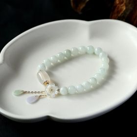 Shell flower jade water drop bracelet (Option: Photo Color)