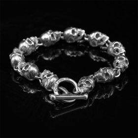American Garber Style Handmade Motorcycle Bracelet Trendy Men And Women (Option: 19.5cm)