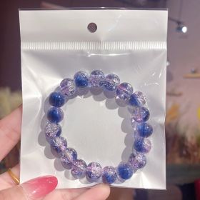 Ice-permeable Floral Beaded Hand Simple (Option: Gem Blue Ice Transparent)
